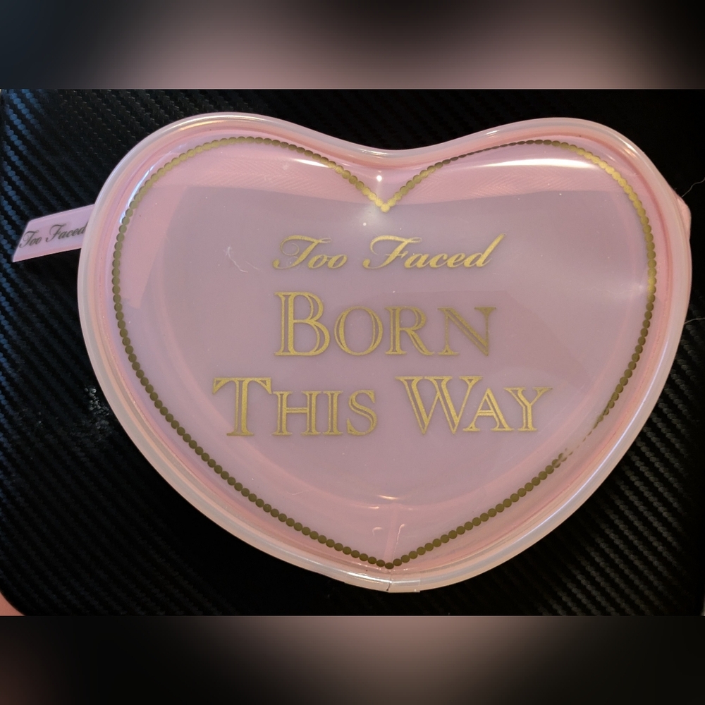 Too Faced Pink Heart Cosmetic Bag